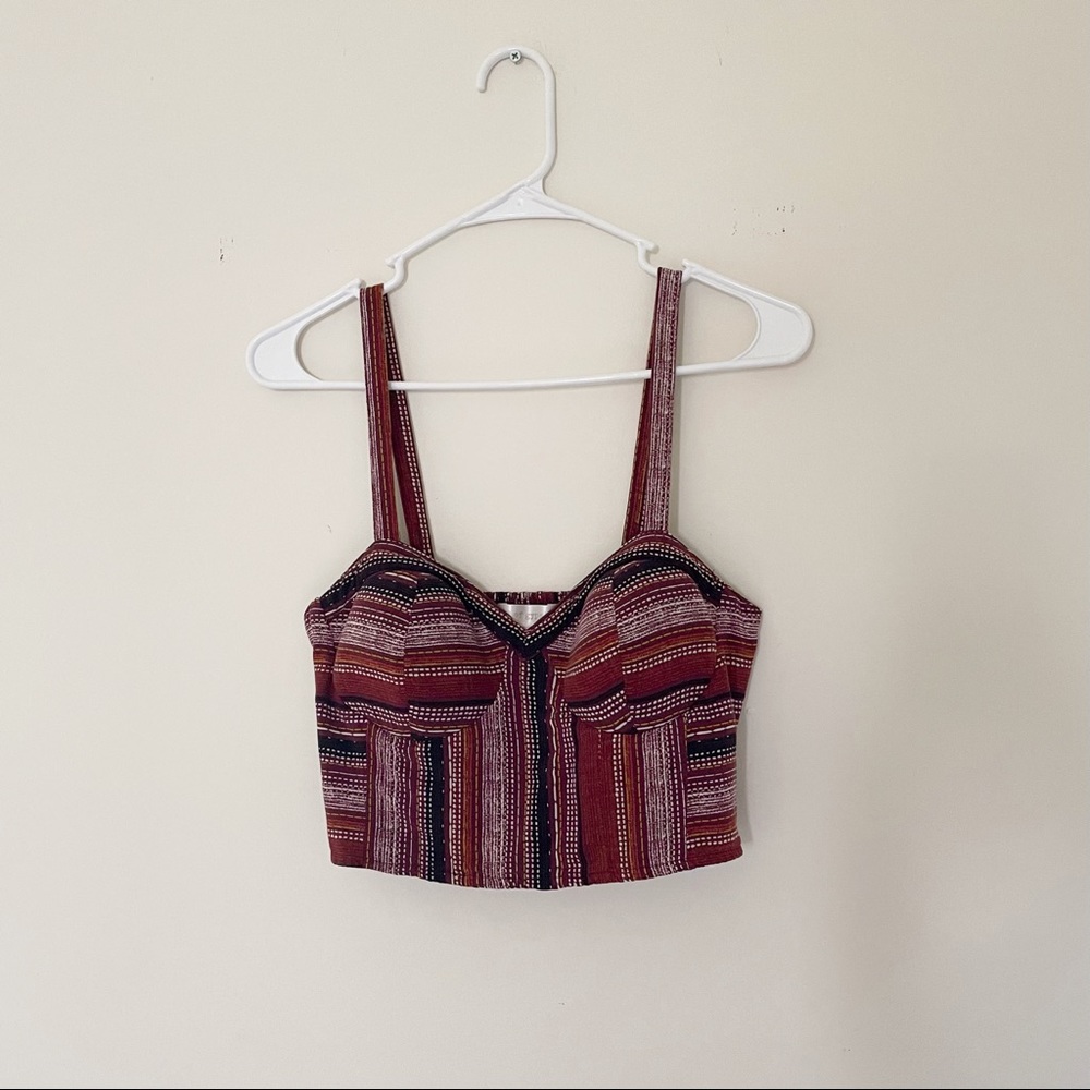 Band of Gypsies Red Striped Two-Piece Set - Picture 2 of 8